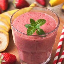 Smoothie Proteico Banana e Fragola	